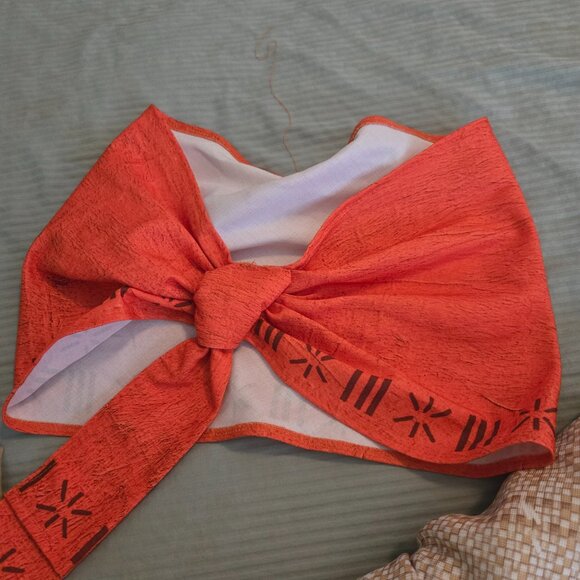 EUC Disney Store Moana 2 piece Cosplay Halloween Costume Girls Size 9/10 - Picture 6 of 7